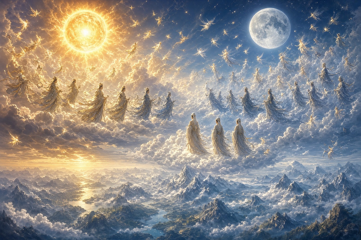 日月同輝天眾雲集